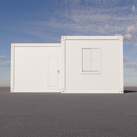 Toilettes mobiles de luxe en conteneur, maison moderne en acier préfabriquée, maisons modulaires miniatures en conteneur