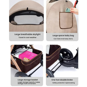 Bidirectional Push <strong>Baby</strong> <strong>Carrier</strong> Multifunctional <strong>Baby</strong> Stroller Portable Folding Three in One <strong>Baby</strong> Stroller with Toys - Product Image 3