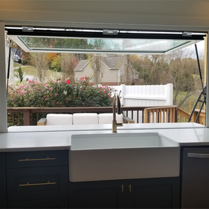 Fenêtre commerciale de café et de restaurant d'alliage d'aluminium pour les fenêtres manuelles pratiques d'auvent de levage de barre de cuisine - Product Image 4