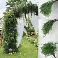Feuilles artificielles en plastique SPR, végétation artificielle de haute qualité, plante verte artificielle pour la maison, mariage, Noël, Pâques, arrangement floral DIY