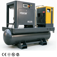 Vis d'air de compresseur 10hp 20hp 30hp 8bar 10bar 7.5kw 11kw 15KW 22KW 300l 500L machine de compresseur d'air