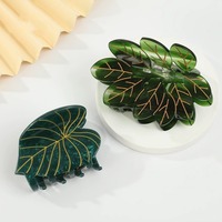 Pinces à cheveux en acétate de feuille de carapace de tortue personnalisées, pinces à cheveux de luxe à la mode, vente en gros de grandes pinces à cheveux pour femmes