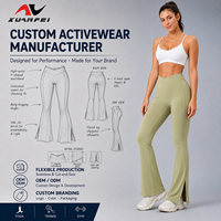 Vêtements de sport, leggings de yoga à séchage rapide pour femmes, entraînement physique, mouvements faciles, fournisseur en gros OEM, flares de fitness