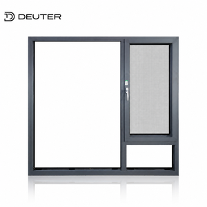 Fenêtres à cadre fin en aluminium, basculantes et pivotantes, à rupture de pont thermique, avec joint multi-couches, résistantes aux ouragans, pour projets de bâtiments de grande hauteur - Product Image 1