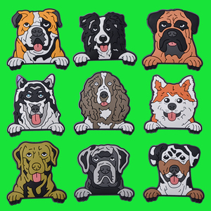 Nouveauté 2026 : Breloques pour chaussures de chien, style dessin animé japonais, pour sabots, sacs à dos, décoration de chaussons en caoutchouc et chaussures - Product Image 6