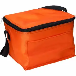 低价橙色定制标志防水空白冷藏包隔热沙滩包带冷藏包