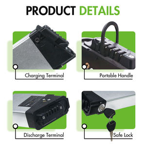 हॉट सेलिंग ईबाइक बैटरी 52v 25ah डायरेक्ट डील ईबाइक कन्वर्जन किट बैटरी लंबी दूरी की ई-बाइक बैटरी के साथ - Product Image 5