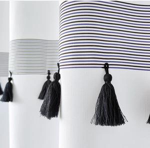 Qualité supérieure Heavy Duty Coton Lin Ferme Moderne Shabby Chic Bohème Cottage Décor <span class=keywords><strong>De</strong></span> <span class=keywords><strong>Salle</strong></span> <span class=keywords><strong>De</strong></span> Bains, Rideau <span class=keywords><strong>De</strong></span> Douche Imperméable - Product Image 3