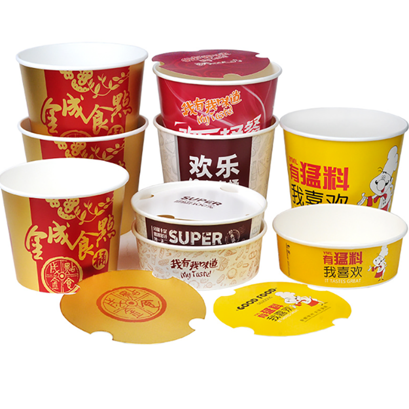Paper Cheken Single Layer Fried Chicken Paper Bucket Disposable Chicken Nuggets ...