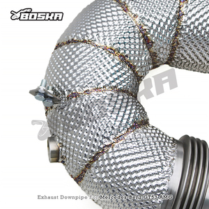 Downpipe sur mesure en stock pour Mercedes-Benz AMG GT50/GT53 3.0T 2019-2023, en acier inoxydable 304 Boska, tuyaux d'échappement - Product Image 5