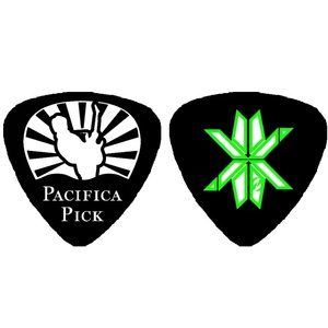 Guitare en celluloïd personnalisée en forme de triangle noir pur, impression <span class=keywords><strong>double</strong></span> face sur plectre noir massif 0.46mm 0.71mm 0.96mm - Product Image 4