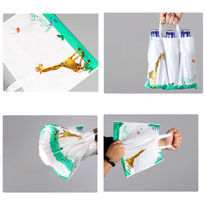 Bolsas de plástico florales para compras, bolsas de regalo con asa de bucle para clientes, <span class=keywords><strong>Boutique</strong></span>, fiestas, embalaje de ropa, regalos - Product Image 6