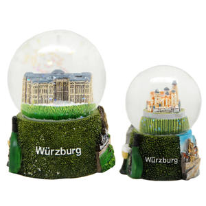 Praha reloj astronómico recuerdo resina artesanía Alemania imán personalizado checo San Vito Cathed globo de nieve Castillo de Praga Snowdome - Product Image 6