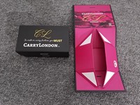 Boîte magnétique personnalisée avec logo, boîte à bijoux en carton, boîte pliante pour collier, emballage en papier noir mat