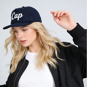 Cappello DAZU Vintage in Lana Spessa con Logo Ricamato 3D Personalizzato, Profilo Basso Non Strutturato, 5 Pannelli, Stile Snapback - Product Image 3