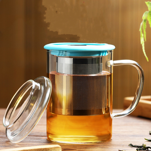 <span class=keywords><strong>Tazza</strong></span> da Tè in Vetro con Infusore e Coperchio, Vendita all'Ingrosso di Fabbrica - Product Image 6