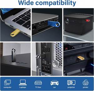 Clé USB 16 Go avec porte-clés, clé USB 2.0 en métal, clé USB pour ordinateur portable, logo personnalisé, cadeau promotionnel - Product Image 3