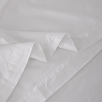 Parure de draps d'hôtel en coton tissé de qualité supérieure, tissu 40 fils, taille personnalisable pour les marchés US/UK/AU