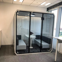 Cabine de bureau modulaire Cabine de chat pratique Cadre en aluminium Cabine acoustique insonorisée mobile Cadres de cabine photo