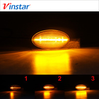 Clignotant séquentiel à LED Vinstar pour Peugeot 107 Hatchback 1007 108 206 307 407 4007 607 Partner Expert Tepee