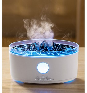 Volcano <b>Humidifier</b> <b>Flame</b> Aroma Diffuser 3 Colors LED Lamp - Product Image 5