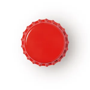 Made In Italy Red Reasonable Price Private Label Bottle Cap Closures 26mm Printed Logo Non Pvc Metal Caps