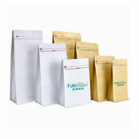 Sacs d'emballage en plastique pour grains de café et thé avec valve à fermeture éclair et pochette autoportante, taille et couleur personnalisables