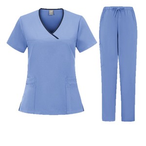 Women Hospital Scrub <b>Set</b> Moisture Wicking Split Uniforms For <b>Doctor</b> Nurse Workwear Casual Comfortable Clothing S XXL - Product Image 5