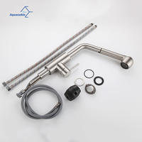 Robinet de cuisine monocommande chaud/froid extractible 3 fonctions pour évier, fabriqué en Chine