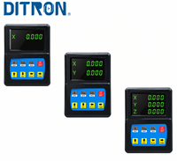 Kit DRO DITRON 1/2/3 AXIS DL50 dengan Skala Linear Grating, Layar LED 8-digit Ukuran Kecil untuk Mesin Bubut dan Frais