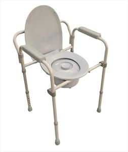 Silla de Inodoro Plegable de Acero, Inodoro Portátil, Soporta Personas de hasta 158 kg - Product Image 2