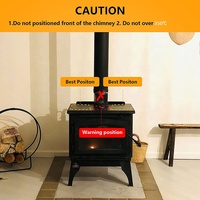 Ventilateurs de poêle à bois à 4 lames, chauffage intérieur de la maison, ventilateur de cheminée, ventilateur de poêle à chaleur en Aluminium pour brûleur à bois, foyer de maison