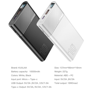 [Stock] Batterie <span class=keywords><strong>externe</strong></span> de haute qualité 10000 mAh QC PD 3.0 PoverBank Charge <span class=keywords><strong>rapide</strong></span> PowerBank 10000 MAh USB <span class=keywords><strong>Chargeur</strong></span> de batterie <span class=keywords><strong>externe</strong></span> - Product Image 6