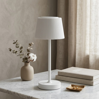 Lampe de chevet sans fil rechargeable USB-C avec commande tactile, 3 modes de couleur et gradation progressive, lampe de table LED moderne