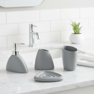 Vente en gros de distributeurs de savon liquide pour salle de bain en <span class=keywords><strong>marbre</strong></span> blanc <span class=keywords><strong>effet</strong></span> jade, 4 ensembles, haute qualité, décoration d'hôtel et de maison - Product Image 5