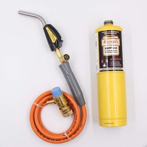 หัวเชื่อมแก๊ส Mapp Torch พร้อมสายยาว 3 เมตร หัวงอ ปุ่มเดียว ใช้แก๊สผสม แก๊สเหลว จุดติดด้วยระบบ Piezo สำหรับซ่อมแซมงานทำความเย็น - Product Image 5