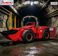 Chargeur souterrain LHD Tuoxing TC-200E, Scooptram minier électrique 75KW, 4t, godet de 2m, force de traction de 110kN, économie d'énergie
