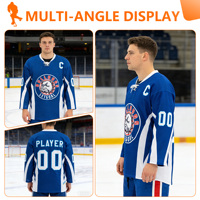 Diseño Gratuito, Jersey de Hockey Personalizado de Canadá, Jerseys de Hockey sobre Hielo para Niños y Jóvenes, Sublimación, Poliéster Transpirable, Nombre del Equipo Personalizado