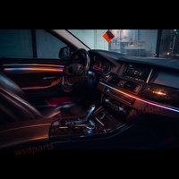 Luz ambiental RHD LHD para BMW Serie 5 F10 F18, lámpara LED de ambiente, actualización de iluminación interior del coche, accesorios para coche, panel de moldura 1:1