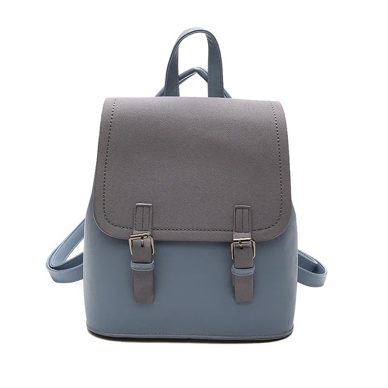 2022 PU Leather Retro schoolbags Modular Teenager College Folding Urban Backpack Anti-theft handbag for University