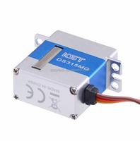 Moteur servo numérique micro DC sans noyau KST DS315MG V8.0 20g DC6.0V/7.4V 0.07sec avec boîtier en alliage d'aluminium 2BB pour pièces d'avion RC et planeurs