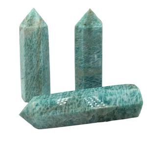 หินอะมาโซไนต์ธรรมชาติคุณภาพสูง รูปทรงหอคอย ขัดเงา ใช้ตกแต่งบ้าน - Product Image 1
