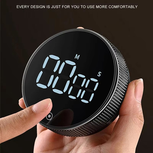 Temporizador de Cocina Magnético, Temporizador Digital Giratorio con Cuenta Regresiva, Alarma, Reloj para Cocinar, Recordatorio para Hornear, Cronómetro - Product Image 1