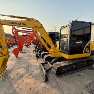 KOMATSU PC56 PC70 Used Excavator 5Ton 7Ton Mini-sized Hydraulic Crawler Digger Original Japan Good Condition Low Hours <b>Cheap</b> - Product Image 1