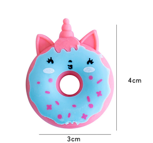 Gommes fantaisie <span class=keywords><strong>licorne</strong></span> beignet kawaii pour enfants, accessoires de papeterie, vente en gros, Offre Spéciale - Product Image 6