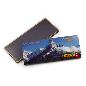 Recuerdos Personalizados de Nepal, Imán de Refrigerador con Forma Rectangular 3D de MDF, Recuerdo Turístico - Product Image 1