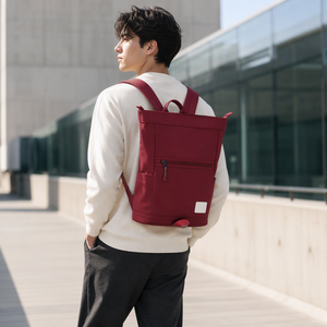 Sac à dos pour ordinateur portable imperméable à enroulement, grande capacité, pour voyages d'affaires, sac d'ordinateur portable 13 pouces, souple - Product Image 6
