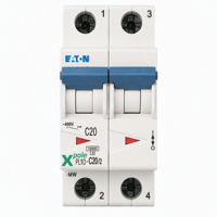   Disjoncteur miniature série PL10 1P 2P 20A Courbe C 10kA 400V AC 50Hz 60Hz Certifié CE Stock direct usine