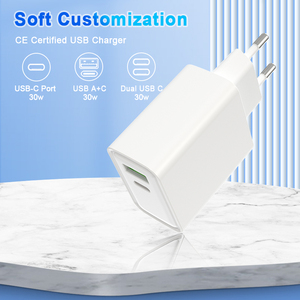 <span class=keywords><strong>Chargeur</strong></span> rapide TKT 30W GaN avec ports Type-C et USB QC4.0/PD Protection OTP pour téléphones mobiles - Product Image 6