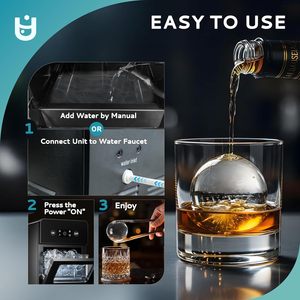 Euhomy Ice <b>Ball</b> Maker 144pcs Day <b>Sphere</b> Machine With Crystal for Whiskey Cocktails Electric Ice <b>Ball</b> Maker Plastic Housing Ice M - Product Image 5